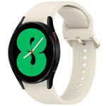 Solid Color Colorful Buckle Quick Release Silicone Watch Band, For Samsung Galaxy Watch 5 40 / 44mm, For Samsung Galaxy Watch 5 Pro, For Samsung Galaxy Watch 4 40 / 44mm, For Samsung Galaxy Watch 4 Classic 46 / 42mm