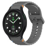 Wavy Grain Stitched Quick Release Silicone Watch Band, For Samsung Galaxy Watch 5 Golf Edition, For Samsung Galaxy Watch 5  44mm, For Samsung Galaxy Watch 5 Pro  45mm, For Samsung Galaxy Watch 5  40mm