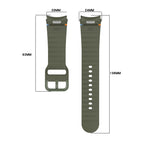 Wavy Grain Stitched Quick Release Silicone Watch Band, For Samsung Galaxy Watch 5 Golf Edition, For Samsung Galaxy Watch 5  44mm, For Samsung Galaxy Watch 5 Pro  45mm, For Samsung Galaxy Watch 5  40mm