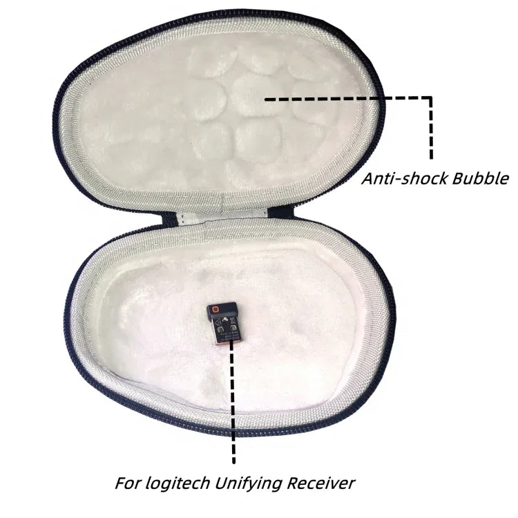 For Logitech MX Master 2S / 3S Wireless Mouse PU Waterproof Storage Bag Outdoor Travel Hard Shell Protective Case, For Logitech MX Master 2S / 3S