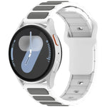 Two Color I-Shaped Silicone Watch Band, For Samsung Galaxy Watch 20mm, For Samsung Galaxy Watch 22mm