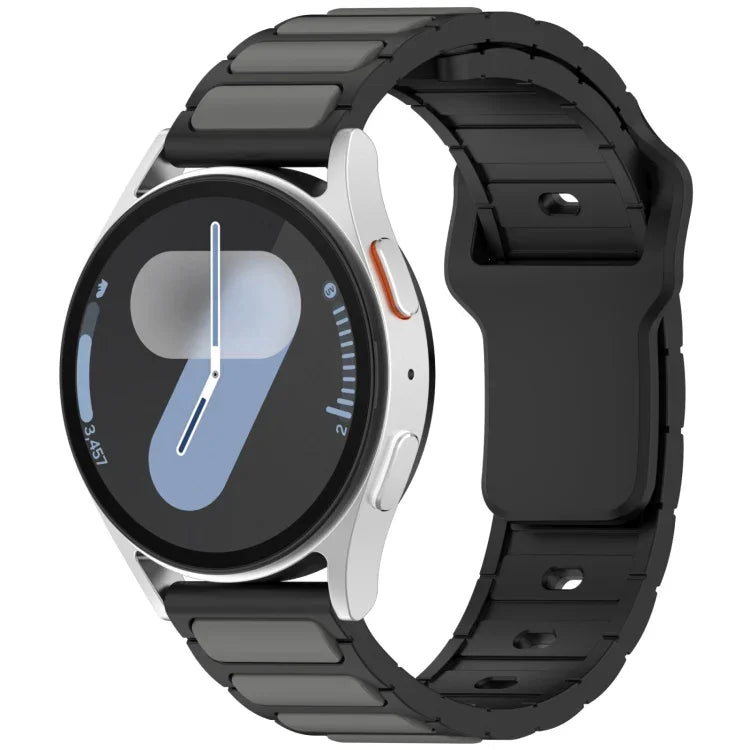 Two Color I-Shaped Silicone Watch Band, For Samsung Galaxy Watch 20mm, For Samsung Galaxy Watch 22mm