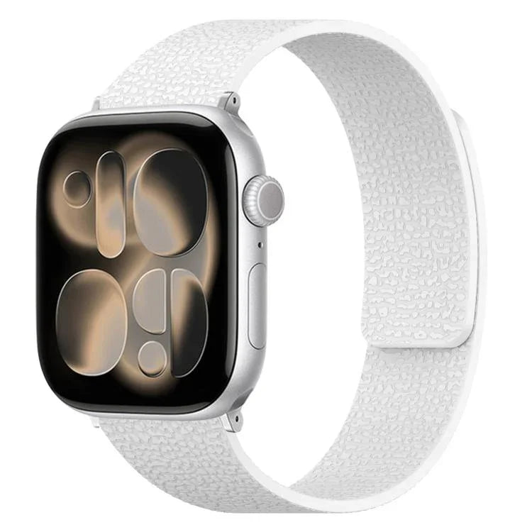 Litchi Texture Magnetic Silicone Watch Band, For Apple Watch 46mm / 49mm / 45mm / 44mm, For Apple Watch 42mm / 41mm / 40mm / 38mm