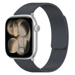 Litchi Texture Magnetic Silicone Watch Band, For Apple Watch 46mm / 49mm / 45mm / 44mm, For Apple Watch 42mm / 41mm / 40mm / 38mm