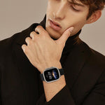 Nine-Bead Magnetic Loop Steel Watch Band, For Apple Watch 46mm / 49mm / 45mm / 44mm, For Apple Watch 42mm / 41mm / 40mm / 38mm