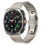 One-bead Butterfly Buckle Stainless Steel Watch Band, For Samsung Galaxy Watch Ultra 47mm / Ultra 2025