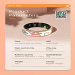 R18 SIZE 10 Smart Ring, Support Heart Rate / Blood Oxygen / Sleep / Care For Faimilies