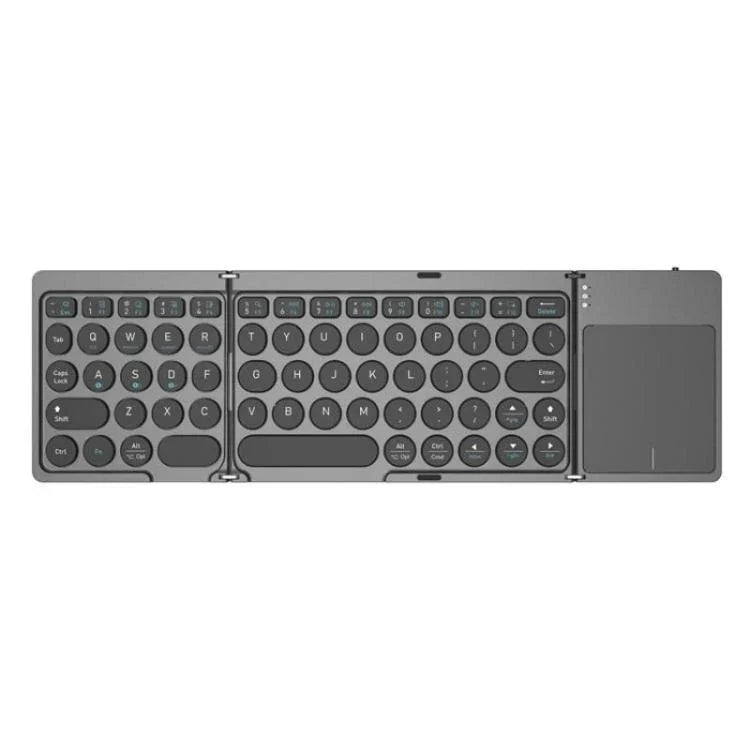 KF86 MAX Foldable Wireless Bluetooth-Compatible Keyboard With Touchpad, With Touchpad