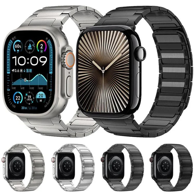 I-Beam Magnetic Stainless Steel Strap, For Apple Watch 46mm / 49mm / 45mm / 44mm, For Apple Watch 42mm / 41mm / 40mm / 38mm