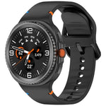 For Samsung Galaxy Watch8 / Watch8 Classic Stitched Solid Color Silicone Watch Band, S, M