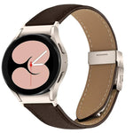 Lychee Texture Starlight Turtle Back Buckle Leather Watch Band, For Samsung Galaxy Watch 7 40 / 44mm