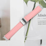 Quick Release Lychee Texture Silver Turtle Back Buckle Leather Watch Band, For Samsung Galaxy Watch 7 40 / 44mm