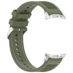 Hybrid Nylon Braid Silicone Watch Band, For Samsung Galaxy Watch8 / Watch8 Classic