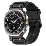 Metal Watch Connector Silicone Watch Band, For Samsung Galaxy Watch Ultra 47mm / Ultra 2025