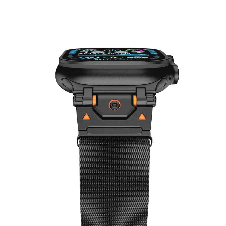 Milanese Steel Magnetic Watch Band, For Apple Watch 46mm / 49mm / 45mm / 44mm