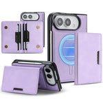 Kalebol Strong MagSafe Magnetic Two-Fold Card Bag Leather Phone Case, For iPhone Fold, For iPhone 18 Pro, For iPhone 18 Pro Max, For iPhone 17 Pro Max, For iPhone 17 Pro, For iPhone 17, For iPhone Air, For iPhone 17e / 16e