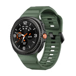 Wave Black Buckle Silicone Watch Band, For Samsung Galaxy Watch8 / Watch8 Classic