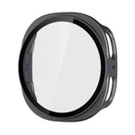 ENKAY Hat-Prince Full Coverage Tempered Glass Film Integrated PC Watch Case, For Samsung Galaxy Watch8 44mm, For Samsung Galaxy Watch8 40mm