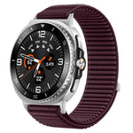 Woven Nylon Hook And Loop Fastener Metal Interface Watch Band, For Samsung Galaxy Watch8 / Watch8 Classic