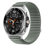 Woven Nylon Hook And Loop Fastener Metal Interface Watch Band, For Samsung Galaxy Watch8 / Watch8 Classic