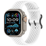 Breathable Holes Silicone Watch Band, For Apple Watch 46mm / 49mm / 45mm / 44mm