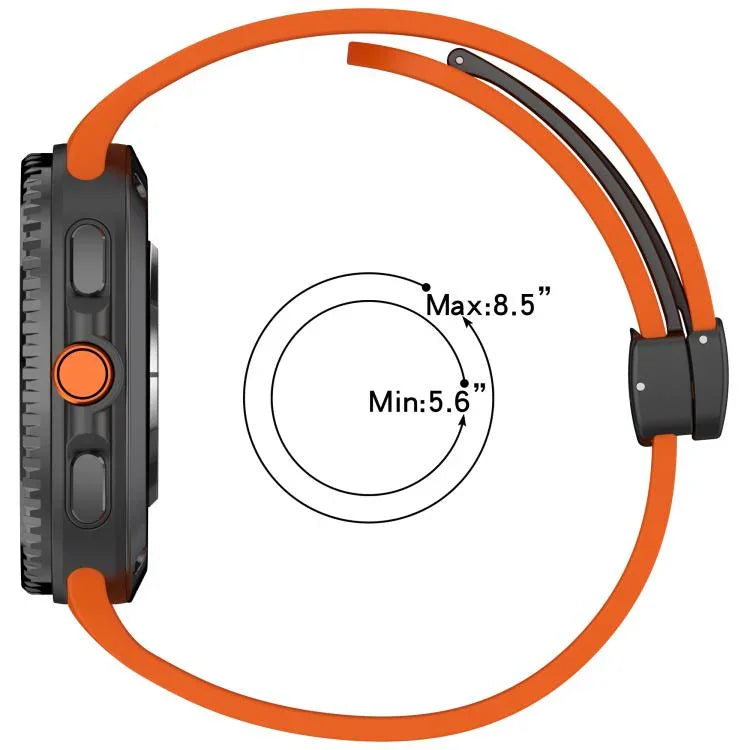 Small Plaid Texture Magnetic Buckle Silicone Watch Band, For Samsung Galaxy Watch8 / Watch8 Classic