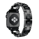 Square Diamond Zinc Alloy Watch Band, For Apple Watch 46mm / 49mm / 45mm / 44mm, For Apple Watch 42mm / 41mm / 40mm / 38mm