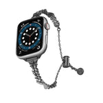 Wings Crushed Diamonds Zinc Alloy Watch Band, For Apple Watch 46mm / 49mm / 45mm / 44mm, For Apple Watch 42mm / 41mm / 40mm / 38mm