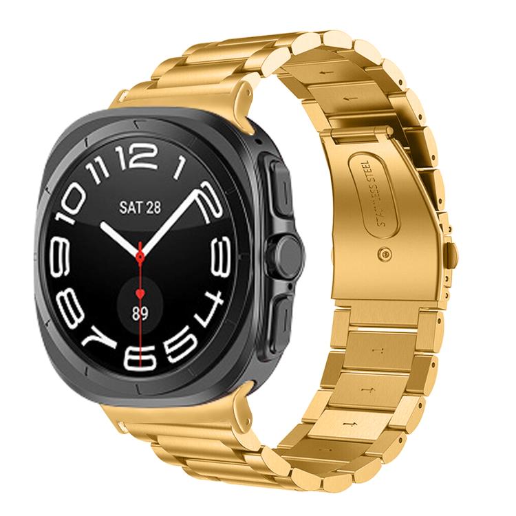 Three Beads Stainless Steel Watch Band, For Samsung Galaxy Watch Ultra 47mm / Ultra 2025