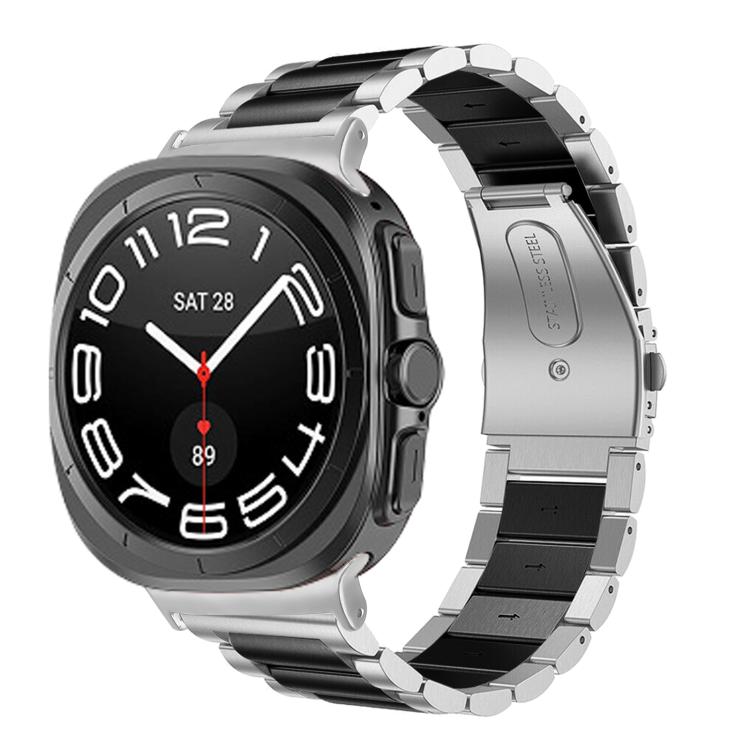 Three Beads Stainless Steel Watch Band, For Samsung Galaxy Watch Ultra 47mm / Ultra 2025