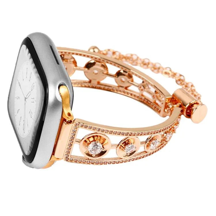 Platinum Star Zirconium Metal Watch Band, For Apple Watch 46mm / 49mm / 45mm / 44mm, For Apple Watch 42mm / 41mm / 40mm / 38mm