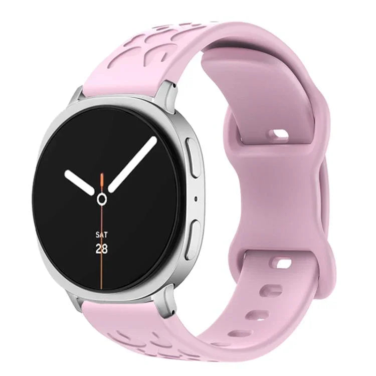 Concave Leopard Butterfly Buckle Silicone Watch Band, For Samsung Galaxy Watch8 / Watch8 Classic