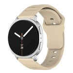 Wave Texture Stud Buckle Silicone Watch Band, For Samsung Galaxy Watch8 / Watch8 Classic