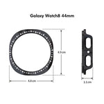 ENKAY Hat-Prince Diamond PC Watch Cover with Full Coverage PMMA Soft Film, For Samsung Galaxy Watch8 44mm, For Samsung Galaxy Watch8 40mm