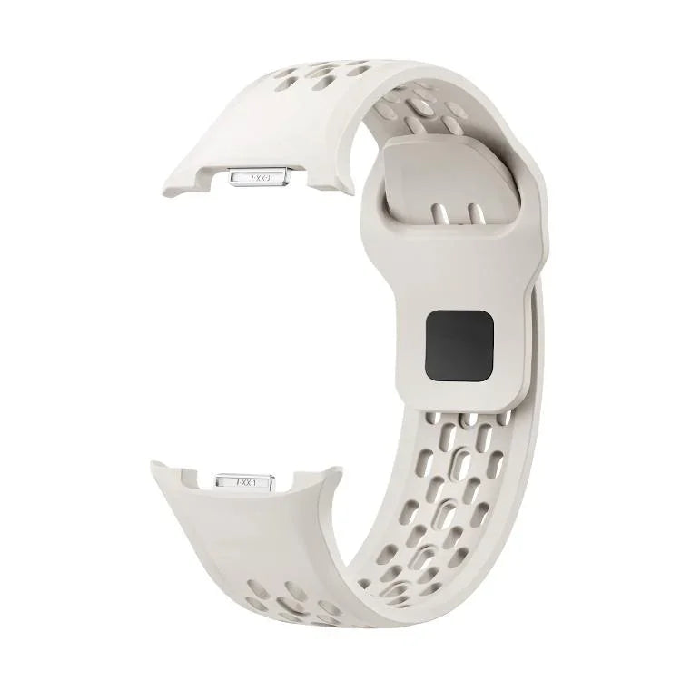 Rhombic Texture Bezel and Black Reverse Buckle Silicone Watch Band, For Samsung Galaxy Watch8 44mm, For Samsung Galaxy Watch8 40mm