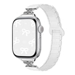 Bow Small Waist Magnetic Silicone Watch Band, For Apple Watch 46mm / 49mm / 45mm / 44mm, For Apple Watch 42mm / 41mm / 40mm / 38mm