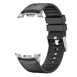 Metal Head Leather Skin Silicone Watch Band, For Samsung Galaxy Watch8 / Watch8 Classic