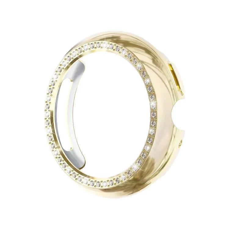 Single Row Diamond Hollow PC Watch Protective Cover, For Google Pixel Watch4 45mm, For Google Pixel Watch4 41mm
