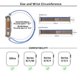 Wild Path Loop Nylon Watch Band with 3D Curved Film, For Apple Watch Series 9 / 8 / 7 41mm, For Apple Watch 3 / 2 / 1 38mm, For Apple Watch 3 / 2 / 1 42mm