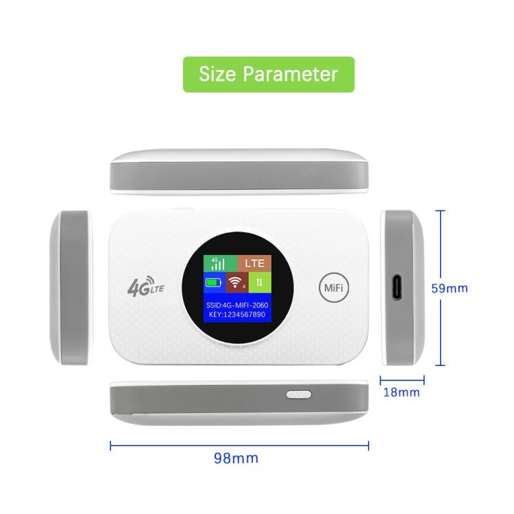 MF968-E Eurasian Version Removable Battery Mobile Router 4G Portable WiFi Hotspot Device, MF968-E