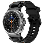 Explorer Metal Connector Silicone Watch Band, For Samsung Galaxy Watch8 / Watch8 Classic