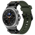Explorer Metal Connector Silicone Watch Band, For Samsung Galaxy Watch8 / Watch8 Classic