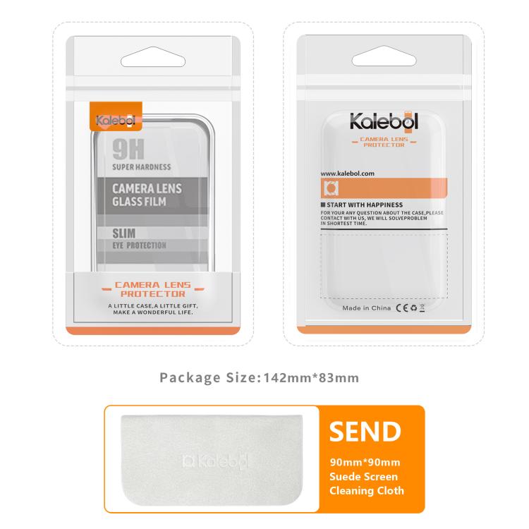 Kalebol Armor Full-Coverage Metal Lens Ring Protector Film, For iPhone 17
