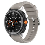 Silicone Hybrid Leather Skin Watch Band, For Samsung Galaxy Watch8 / Watch8 Classic