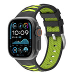 Tire Texture Two-Color Silicone Watch Band, For Apple Watch 46mm / 49mm / 45mm / 44mm, For Apple Watch 42mm / 41mm / 40mm / 38mm