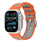 Tire Texture Two-Color Silicone Watch Band, For Apple Watch 46mm / 49mm / 45mm / 44mm, For Apple Watch 42mm / 41mm / 40mm / 38mm