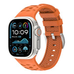Tire Texture Two-Color Silicone Watch Band, For Apple Watch 46mm / 49mm / 45mm / 44mm, For Apple Watch 42mm / 41mm / 40mm / 38mm