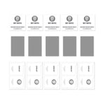 5pcs ENKAY Thickened Glue No White Edge High Aluminum-silicon Tempered Glass Film, For iPhone 18 Pro, For iPhone 18 Pro Max, For iPhone 17 Pro Max, For iPhone 17 Pro, For iPhone 17, For iPhone Air