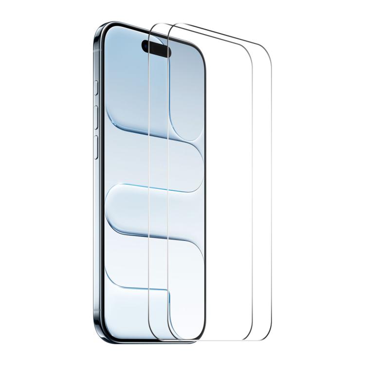 2pcs ENKAY Thickened Glue No White Edge 9H Big Arc Edge High Aluminum-silicon Tempered Glass Film, For iPhone 18 Pro, For iPhone 18 Pro Max, For iPhone 17 Pro Max, For iPhone 17 Pro, For iPhone 17, For iPhone Air