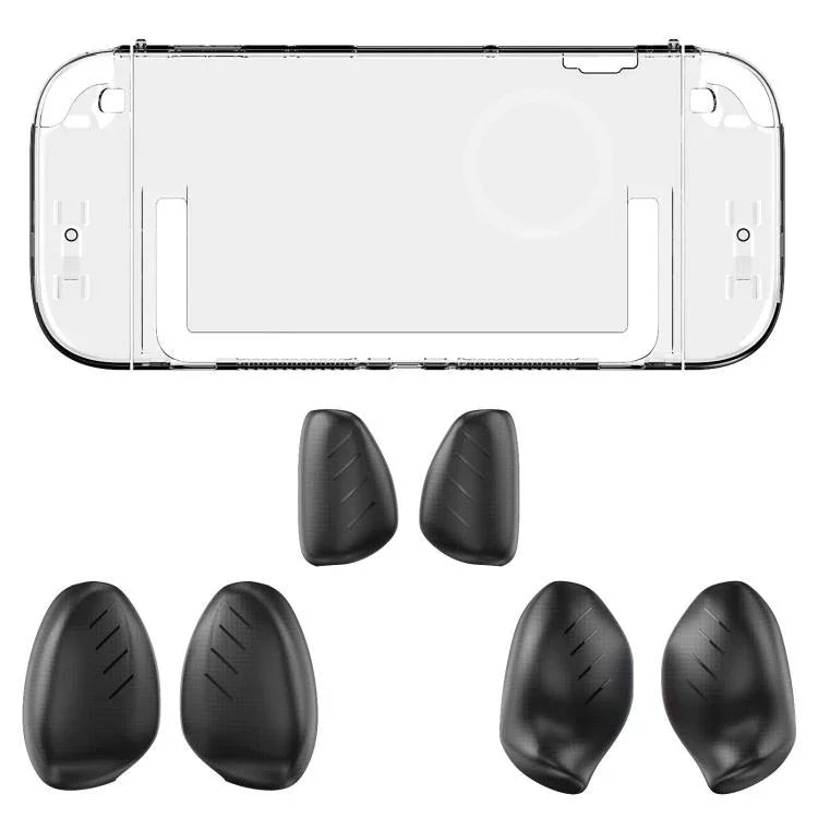 Split-style Console Protective Case with Three Sets of Interchangeable Grips (Large, Medium, Small), For Nintendo Switch 2